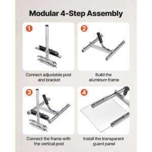 chainsaw mill, portable sawmill fits 16 20 in planking milling bar, lumber cross cutting guide chain saw with shield, 0.2 11.81 in cutting thickness, timber chainsaw mill kit for woodworkers