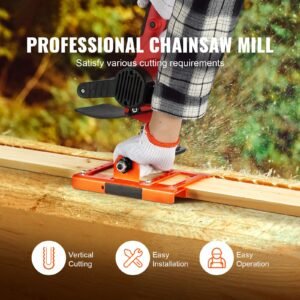 chainsaw mill vertical lumber cutting guide with 2 6 cutting width cast iron portable timber chainsaw attachment lightweight wood timber milling attachment for builders and woodworkers 1.jpg