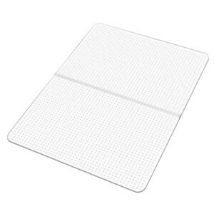 Chair Mat, 36 x 48-inch Office Chair Mat for Carpeted Floors, Plastic Floor Protector Rug with Studded, Non-Slip & Easy to Clean, Smooth Glide Under Desk Rug for Home Office (Rectangular)