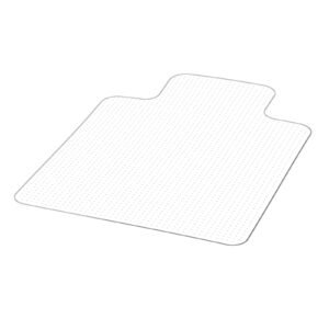 Chair Mat with Lip, 36 x 48-inch Office Chair Mat for Low Pile Carpeted Floors, Clear Floor Protector Rug with Studded, Non-Slip & Easy to Clean, Smooth Glide Under Desk Rug for Home Office