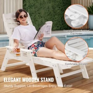 chaise lounge chair 400 lbs weight capacity 6 positions adjustable patio lounge chair outdoor hdpe lounge chair with backrest cup holder for pool poolside deck backyard lawn white 1.jpg