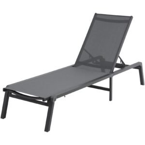 chaise lounge chairs outdoor aluminum patio lounge chairs with adjustable 5 position folding pool lounge chairs recliner and full flat tanning chairs for patio beach pool dark grey 2 pcs 1.jpg
