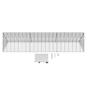 Chicken Tunnels, 118.1 x 28 x 24.2 inch (LxWxH) Chicken Tunnels for Yard, Portable Chicken Tunnels for Outside Easy Installation, Chicken Coop Run, Suitable for Chickens, Ducks, Rabbits