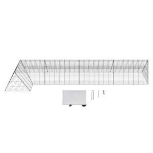 Chicken Tunnels, 157.5 x 39.4 x 24.2 inch(LxWxH) Chicken Tunnels for Yard, Portable Chicken Tunnels for Outside with Corner Frames, Chicken Coop Run, Suitable for Chickens, Ducks, Rabbits