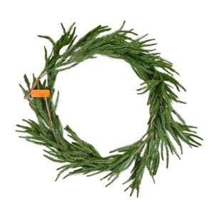 Christmas Garland, 5-FT Realistic Norfolk Pine Garland, Evergreen Real Touch Artificial Faux Greenery Garlands, for Holiday Indoor Outdoor Xmas Decoration on Table, Mantel, and Fireplace