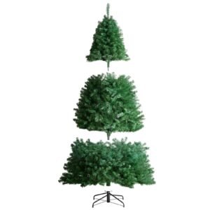 Christmas Tree, 7.5ft Artificial Xmas Tree, Full Holiday Decor Tree with 1346 Branch Tips and Metal Base for Home Party Office Decoration