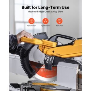 circular saw blade, 14 inch diameter, 72 sharp alloy teeth, 1 inch arbor, fine finish, metal cutting blade for circular saw, with noise reducing heat vents, for cutting steel and aluminum