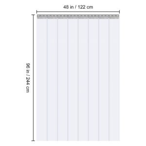 clear pvc strip curtain 96 in height x 48 in width x 008 in thickness 8 pcs walk in freezer cooler curtain strips smooth waterproof plastic door strips for warehouse freezer garage doors 4.jpg
