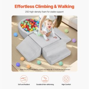 climbing toys 5 piece set foam climbing blocks for toddlers 6 months to 3 years baby climbing blocks with ball pit balls not included indoor climb and crawl activity playset for crawling 2.jpg