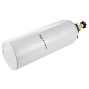 CO2 Tank, 20 lbs New Aluminum Alloy Cylinder, CO2 Air Tank with Light Spray Coating, CGA320 Valve, Handle & Purple Copper Siphon, DOT Approved Cylinder for Draft Beer Dispensing and Soda Maker