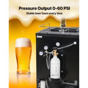 co2 tank 25 lbs new aluminum alloy cylinder co2 air tank with light gray spray coating cga320 valve adjustable pressure dot approved cylinder for draft beer dispensing and soda maker 3.jpg
