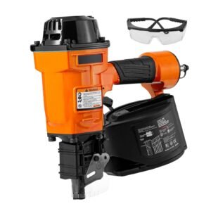 Coil Siding Nailer MCN70, 1-3/4" to 2-3/4" 15 Degree Pneumatic Siding Nail Gun, 70-120PSI Air Coil Nailer for Pallet, Crating, Framing, Siding and Fencing