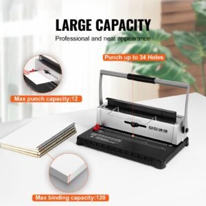 coil spiral binding machine manual book maker 34 holes binding 120 sheets punch binder with adjustable 316 916 coil binding spines and side margin for letter size a4 a5 1.jpg