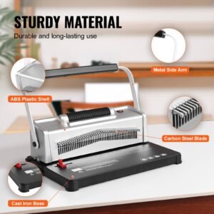 coil spiral binding machine manual book maker with electric binding 46 holes binding 500 sheets punch binder with 100pcs 516 coil binding spines for letter size a4 a5 4.jpg