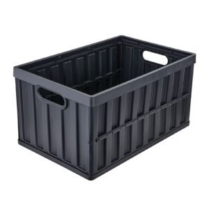 collapsible storage bins with lids 65l 3 packs folding plastic stackable utility crates with handles large heavy duty containers for clothes toys books snack shoes and grocery organizing 3.jpg