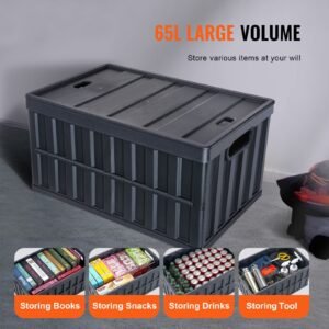collapsible storage bins with lids 65l 3 packs folding plastic stackable utility crates with handles large heavy duty containers for clothes toys books snack shoes and grocery organizing 5.jpg