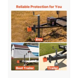 collar coupler lock fits 2 2 516 inch demco cast head couplers trailer hitch lock with 3 keys secures security chains rust resistant anti theft rv trailer locks for rv trailer boat 17.jpg