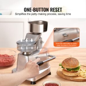 commercial burger patty maker 100mm4inch hamburger beef patty maker heavy duty food grade stainless steel bowl burger press machine kitchen meat forming processor with 1000 pcs patty papers 4.jpg