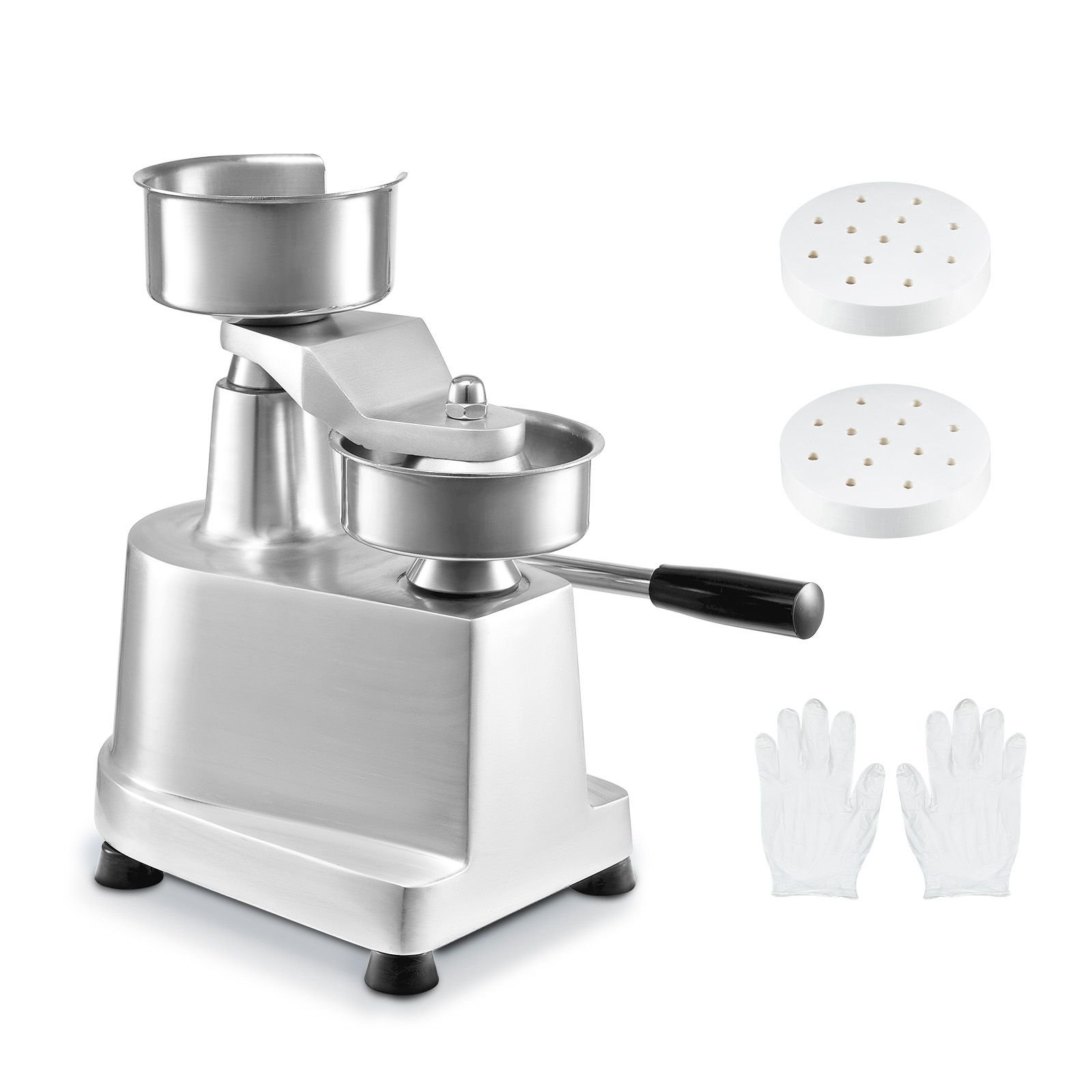 commercial burger patty maker 100mm4inch hamburger beef patty maker heavy duty food grade stainless steel bowl burger press machine kitchen meat forming processor with 1000 pcs patty papers.jpg