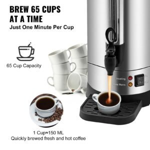commercial coffee urn 65 cups stainless steel large coffee dispenser 1500w 110v electric coffee maker urn for quick brewing hot water urn with detachable power cord for easy cleaning silver 2.jpg