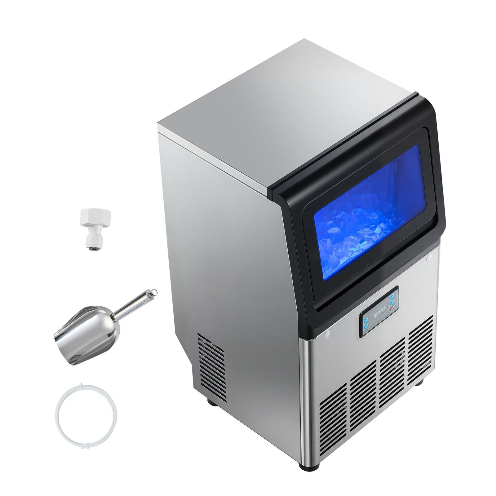 commercial ice maker machine 80 lbs24h with 13 lbs storage capacity countertopfreestandingunder counter stainless steel ice maker with led display self cleaning for home bar restaurant.jpg
