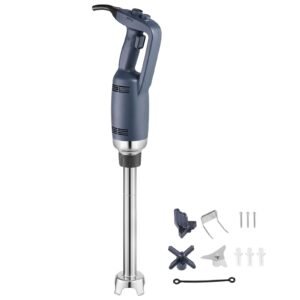 Commercial Immersion Blender, 350W Heavy Duty Hand Mixer, 16 inch Stepless Variable Speed Mixer with Stainless Steel Blade, Multi-Purpose Portable Mixer for Soup, Sauces, Mashed Potatoes, Cream