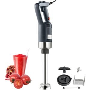 Commercial Immersion Blender, 500 Watt Heavy Duty Hand Mixer, Variable Speed Kitchen Stick Mixer with 304 Stainless Steel Blade, Multi-Purpose Portable Mixer for Soup, Smoothie, Puree, Baby Food