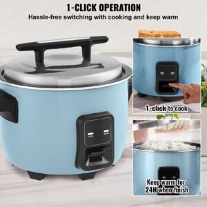 commercial rice cooker 40 cup rice cooker 845 qt 8 liter large rice cooker and warmer with nonstick inner pot fast cooking and 24 hour keep warm with rice cup and paddle for restaurant 5.jpg