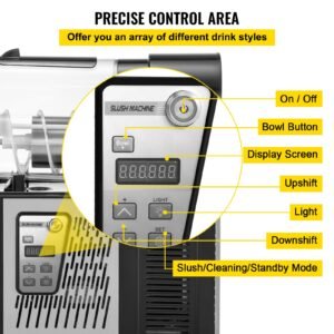 commercial slushy machine 3l single bowl slush drink maker 330w frozen drink machine with temperature preservation stainless steel home slush frozen drink machine automatic clean black 3.jpg
