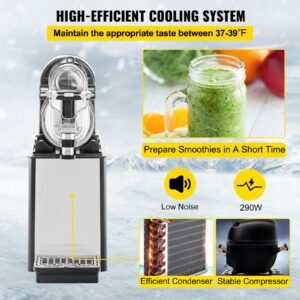 commercial slushy machine 3l single bowl slush drink maker 330w frozen drink machine with temperature preservation stainless steel home slush frozen drink machine automatic clean black 4.jpg