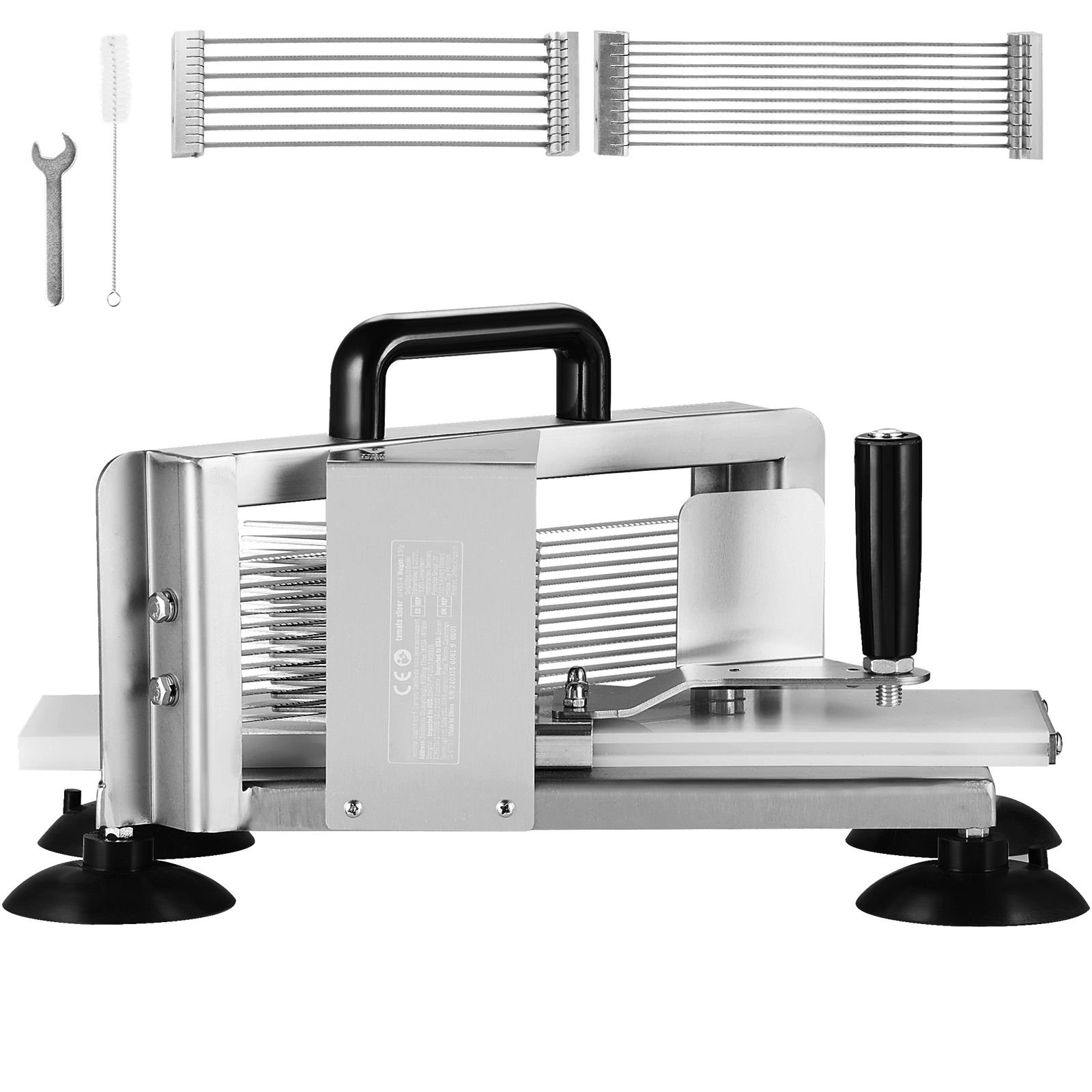 commercial tomato slicer 1438316 tomato cutter slicer stainless steel heavy duty tomato slicer machine manual tomato slicer with non slip feet cutting tomatoes cucumbers bananas.jpg