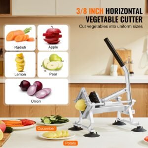 commercial vegetable slicer 38 inch fruit slicer stainless steel and aluminum alloy vegetable cutter slicer machine manual slicer with non slip feet for radishes onions potatoes lemons 1.jpg