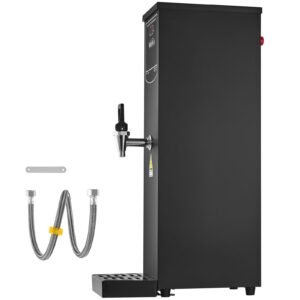 Commercial Water Boiler, Electric Hot Water Dispenser with 316 Stainless Steel Heating Tube, 1500W Step-by-step Fast Heating 50L per Hour Hot Water Boiler, for Coffee Tea Restaurant Office