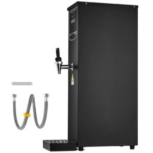 Commercial Water Boiler, Electric Hot Water Dispenser with 316 Stainless Steel Heating Tube, 1500W Step-by-step Fast Heating 50L per Hour Hot Water Boiler, for Coffee Tea Restaurant Office