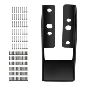 Concealed Joist Hanger, 2"x4" Outdoor Accent Concealed-Flange, Pack of 24 Concealed Joist Bracket, Q235 Steel Plate Powder-Coated Concealed Face Mount Joist Hanger Inner 40x91 mm for Beam Swing