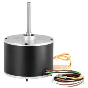 Condenser Fan Motor 5KCP39EGS070S, 5KCP39EGY823S, 1/4 HP 208-230V, 1100RPM, OEM Standard Upgraded Replacement Condenser Motor Reversible Rotating, Explosion-proof CBB65 5μF/370V Capacitor
