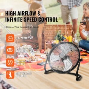 cordless fan 16 in portable quiet personal fan for home or office 360 degree manual pivoting head stepless speed regulation high velocity cordless fan heavy duty metal industrial floor fans 1.jpg