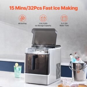 countertop ice maker 32 cubes ready in 15 mins 46lbs in 24hrs self cleaning portable ice maker with convenient ice transfer ice machine with 3 sizes ice cube for home kitchen office party 2.jpg