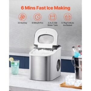 countertop ice maker 9 cubes ready in 6 mins 33lbs in 24hrs self cleaning portable ice maker with ice scoop and basket ice machine with 2 sizes bullet ice for home kitchen office bar party 1.jpg