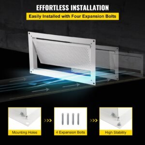 crawl space flood vent foundation flood vent 8"height x 16"width wall vent