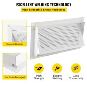 crawl space flood vent foundation flood vent 8"height x 16"width wall vent