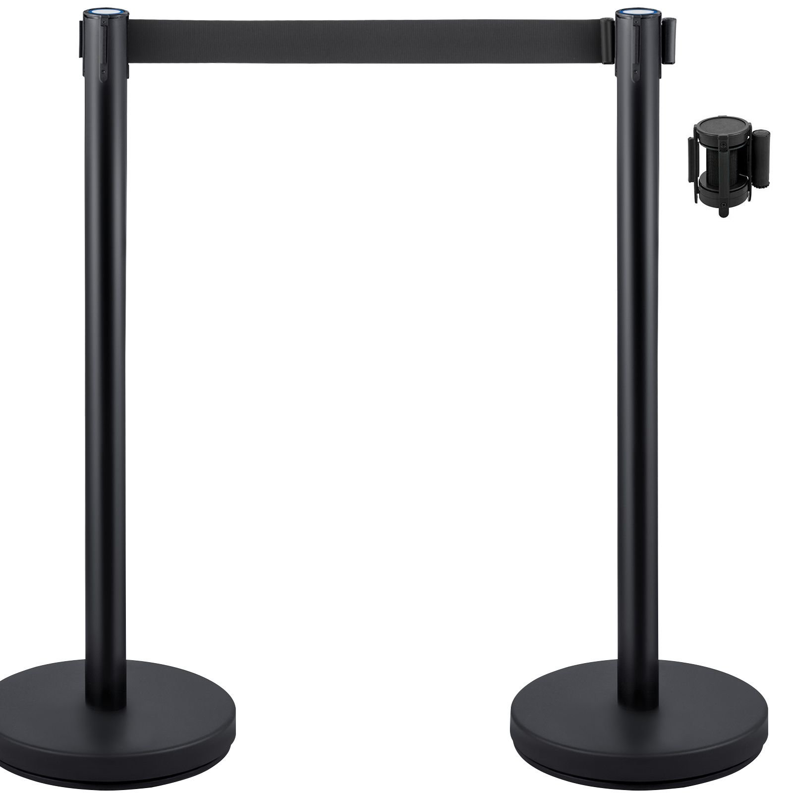 crowd control stanchions 6 pack crowd control barriers with 3pcs 65ft retractable belt stanchion posts queue pole for crowd control barriers easy assembly.jpg