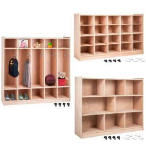 cubby mobile tray storage cabinet 20 compartment cubby storage shelf cubby storage cabinet 4 x 5 classroom cubbies classroom furniture for home daycare and preschool natural.jpg