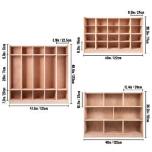 cubby mobile tray storage cabinet 20 compartment cubby storage shelf cubby storage cabinet 4 x 5 classroom cubbies classroom furniture for home daycare and preschool natural 4.jpg
