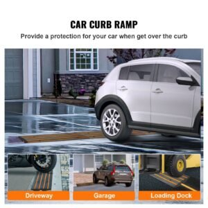 curb ramp 26 rise rubber driveway ramps heavy duty 33069 lbs weight capacity threshold ramp curbside bridge ramps for loading dock garage sidewalk expandable full ramp set 1.jpg