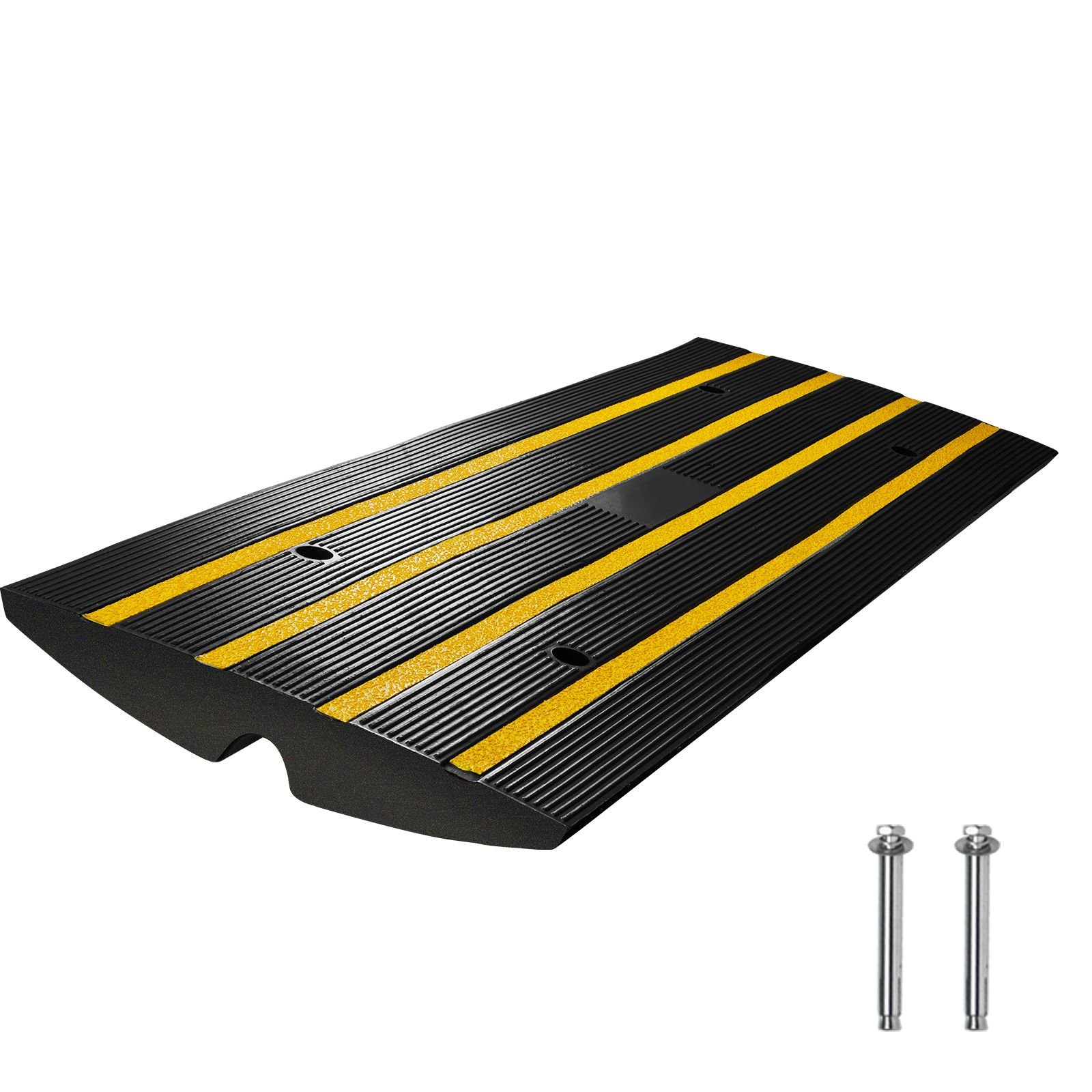 curb ramp 26 rise rubber driveway ramps heavy duty 33069 lbs weight capacity threshold ramp curbside bridge ramps for loading dock garage sidewalk expandable full ramp set.jpg