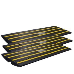 curb ramp 3 pack rubber driveway ramps heavy duty 33069 lbs weight capacity threshold ramp 26 inch high curbside bridge ramps for loading dock garage sidewalk expandable full ramp set 4.jpg