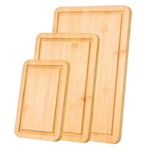 cutting board 3 pieces premium versatile bamboo cutting board with food grade oil and juice groovesturdy durable chopping board with built in handle fit for display chopping serving 4.jpg