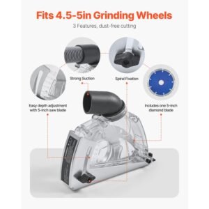 cutting dust shroud for angle grinders universal 4 5 in angle grinder dust shroud with 6 clamping washers 5 in diamond grinding cup wheel adjustable cutting depth connect to vacuum cleaner 1.jpg