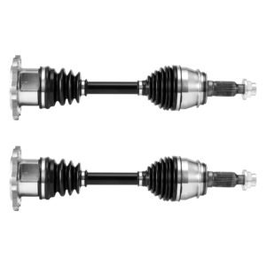 CV Axle Shaft Assembly, 2 Pieces Front Left & Right (Driver and Passenger Side), Automotive Replacement Axles Pair Compatible with 1999-2006 Chevrolet Silverado 1500, Alloy Steel & Carbon Steel